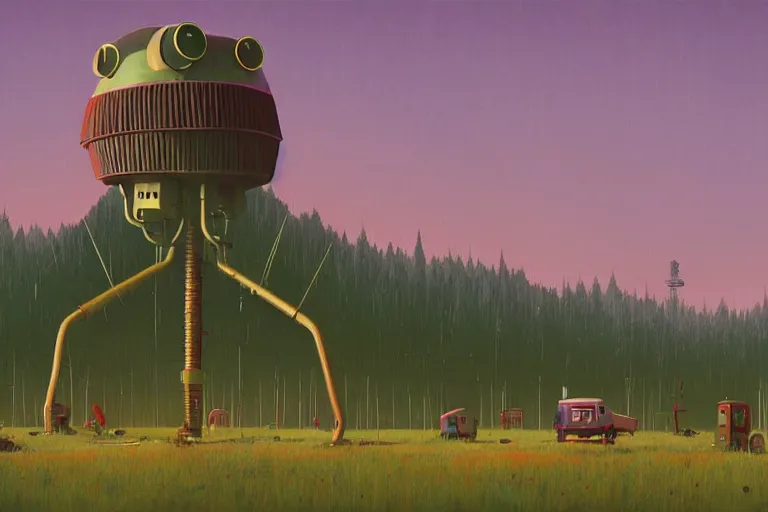 Image similar to humdrum of terror, by simon stalenhag and ansel adams, digital art