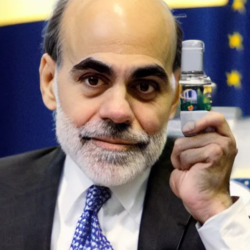 Prompt: Ben Bernanke dabbing