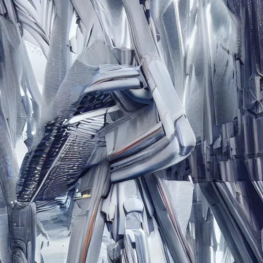 Image similar to sci-fi organic brutalism speed dynamic o x u wall structure on the coronation of napoleon painting and digital screen billboard in the middle, unreal engine 5, keyshot, octane, artstation trending, ultra high detail, ultra realistic, cinematic, 8k, 16k, in style of zaha hadid, in style of nanospace artstation, in plastic,dark, tilt shift,