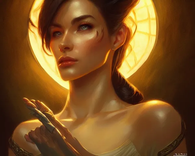 Prompt: n 6 4 golden eye, deep focus, d & d, fantasy, intricate, elegant, highly detailed, digital painting, artstation, concept art, matte, sharp focus, illustration, hearthstone, art by artgerm and greg rutkowski and alphonse mucha