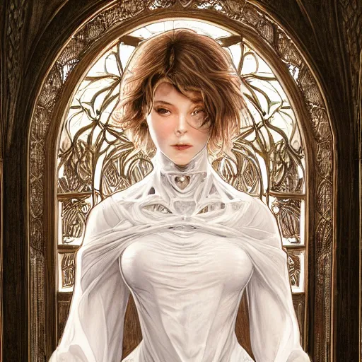 Image similar to a photograpic portrait of a anthropomorphic lit candle wearing white clothes, fantasy, intricate, elegant, highly detailed, digital painting, artstation, concept art, smooth, sharp focus, illustration, art by artgerm and H R Giger and alphonse mucha