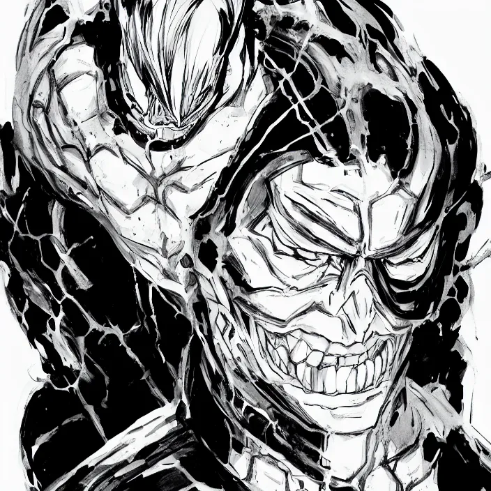 Image similar to portrait of eddie brock, anime fantasy illustration by tomoyuki yamasaki, kyoto studio, madhouse, ufotable, trending on artstation