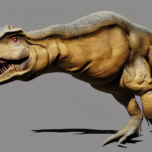 Image similar to a dinosaur with a peculiar head, long to the back.