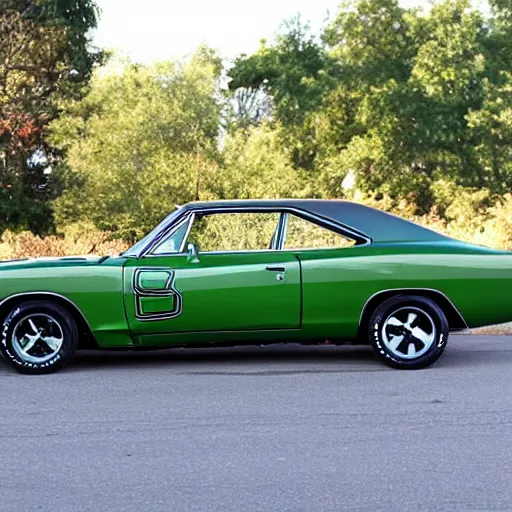 Prompt: 1 9 6 9 dodge charger mixed with mini cooper