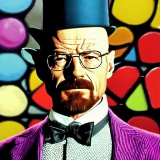 Image similar to Walter white as willy wonka