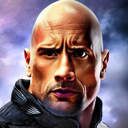 Image similar to Dwayne Johnson in the punisher digital art 4k detailed super realistic