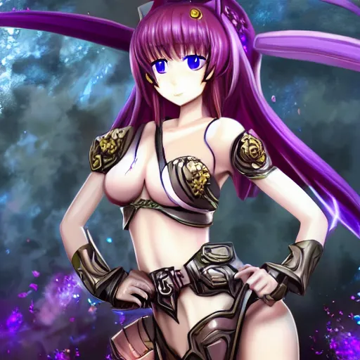 Prompt: full body image of a zerg overlord as high ranked anime girl general, high details, high resolution