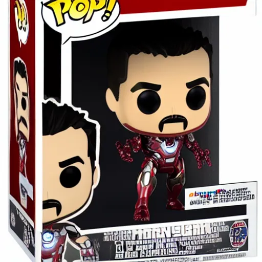 Image similar to iron man funko pop, 4k realistic photo