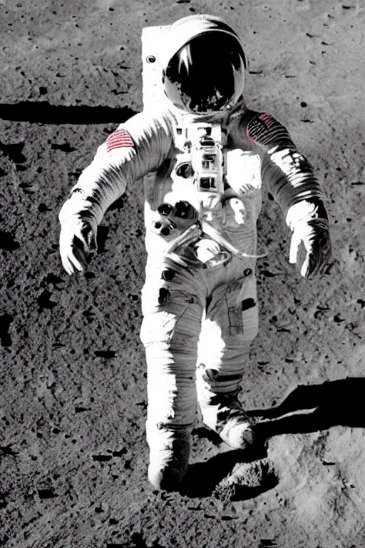 Image similar to astronaut drinking a bottle cola on the moon