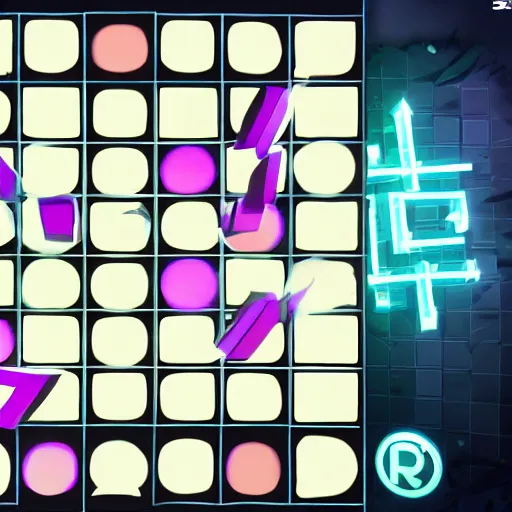 stylized tic - tac - toe by riot games, Stable Diffusion