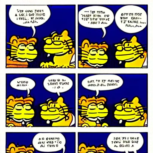 Image similar to garfield comic strip by jim davis