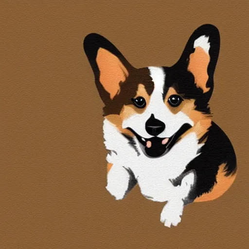 Image similar to A corgi doing karate, digital art, art by Lynn Chen