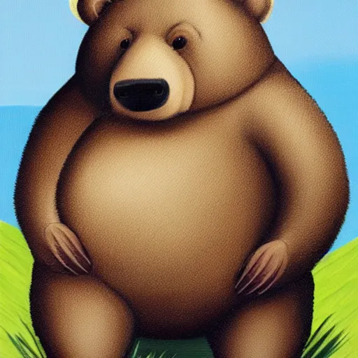 Prompt: fat bear