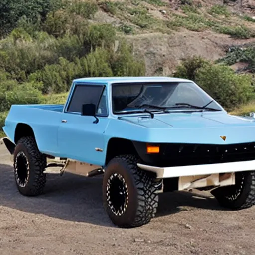 Image similar to a Lamborghini pickup truck