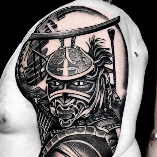 Samurai Warrior by our resident Akos   inkaboutakos If you would like  to get tattooed by Akos then please message him directly for a quote or  fill out the tattoo enquiry
