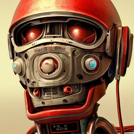 Prompt: old robot 1 9 5 0 1 9 6 0 realistic detailed hyperdetailed, artstation, cgsociety, 8 k