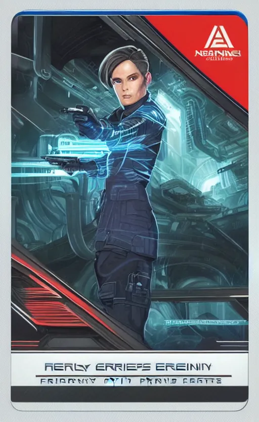 Prompt: 'A 2016 FFG Netrunner corp identity card, highly detailed, digital art '