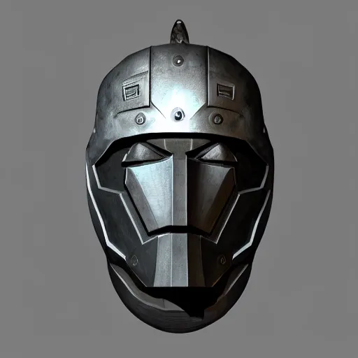 Prompt: mf doom's mask in the style of disco elysium, fan art, concept character, vfx portrait 8 k render on zbrush