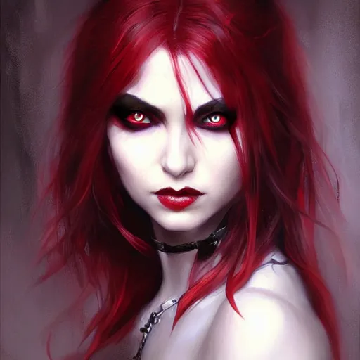 raven winged female vampire, fantasy, portrait painted | Stable Diffusion