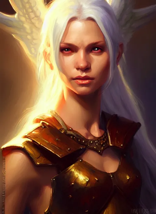 Image similar to a _ fantasy _ style _ portrait _ painting _ of angel, rpg dnd oil _ painting _ unreal _ 5 _ daz. _ rpg _ portrait _ extremely _ detailed _ artgerm _ greg _ rutkowski _ greg