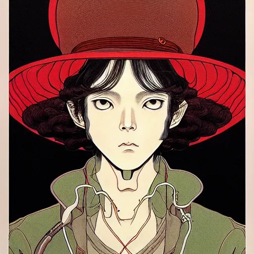 Image similar to prompt : portrait of elv painted in miyazaki color style drawn by katsuhiro otomo and takato yamamoto, inspired by fables, china doll face, smooth face feature, intricate oil painting, high detail, sharp high detail, manga and anime 2 0 0 0