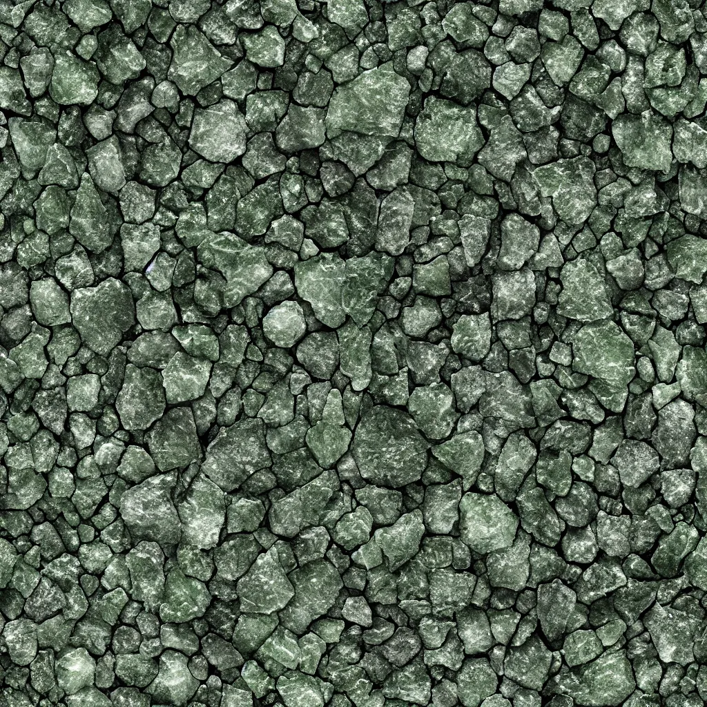 Image similar to long green crystals sticking out of the rock surface, detailed ground terrain albedo texture, flat, 2 d texture, seamless