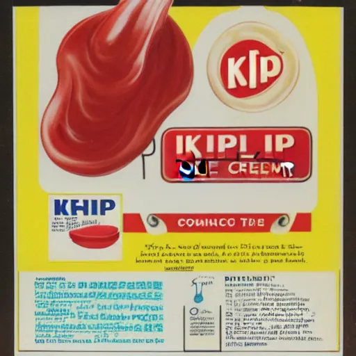 Prompt: product advertisement for ketchup ice cream