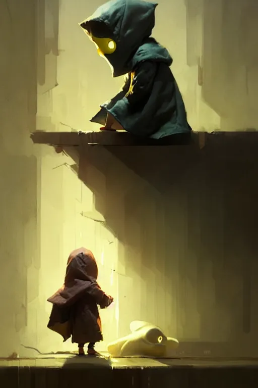 Image similar to little nightmares by greg rutkowski