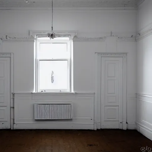 Prompt: empty white room