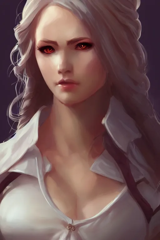 Image similar to full body, female bard, perfect face, white blouse, 8 k, magic the gathering, forest, d & d, artstation, high detail, smooth, coherent