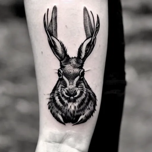 Jack rabbit | Tattoos, Rabbit tattoos, Full sleeve tattoos