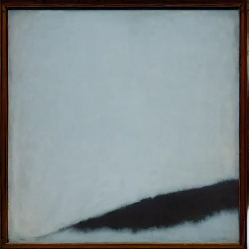 Image similar to the abstract painting'arctic void ', by caspar david friedrich, by rothko