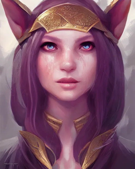 Prompt: a portrait of an elf princess, face in detail, by Ross Tran. trending on cgsociety.