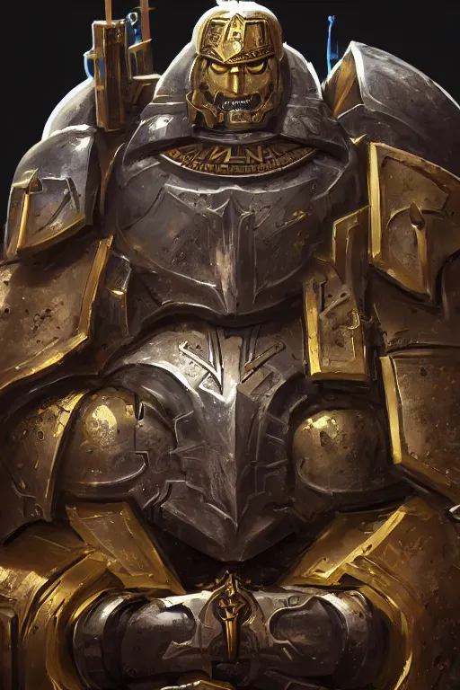 Image similar to armor portrait heros warhammer 4 0 k horus heresy fanart - the primarchs emperor by johannes helgeson animated with vfx concept artist & illustrator global illumination ray tracing hdr fanart arstation zbrush central hardmesh 8 k octane renderer comics stylized