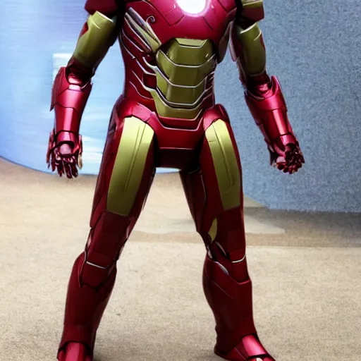 Prompt: Rookantha Goonatillake in the Iron Man suit