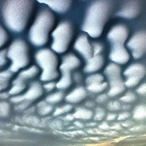 Image similar to mammatus clouds