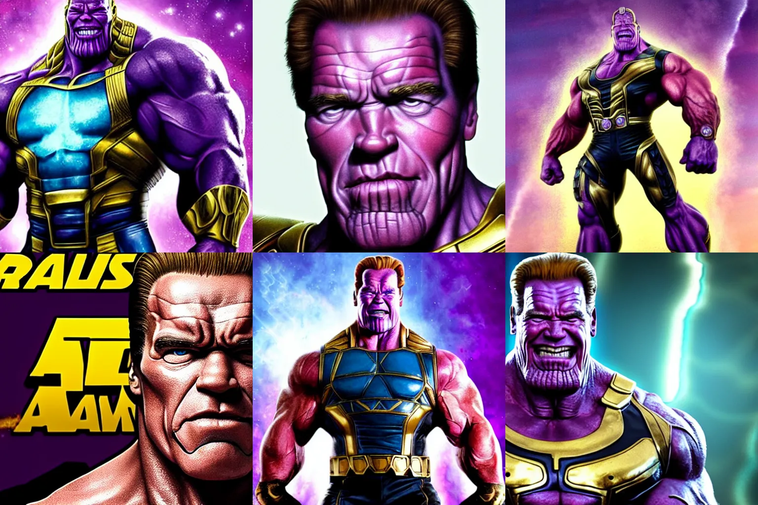 Prompt: arnold schwarzenegger as thanos