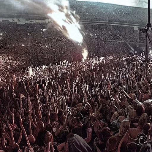 Image similar to Heavy Metal concert during the Battle of Minas Tirith