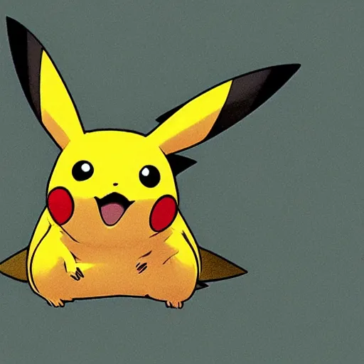 Image similar to Pikachu, ghibili