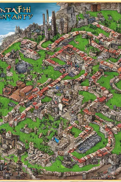 Image similar to map of fictional city called antareth city with gang map