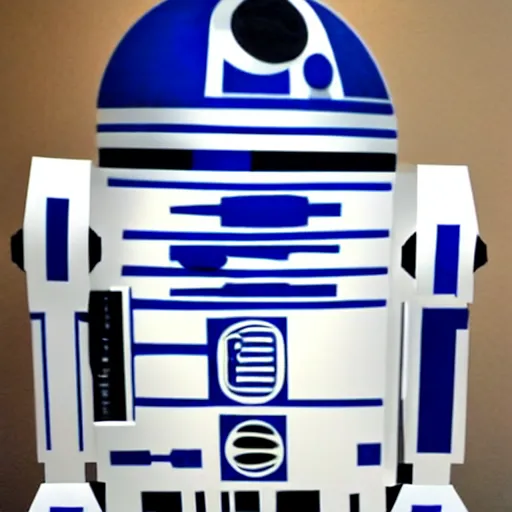 Image similar to the lovechild of r 2 d 2 and c 3 po