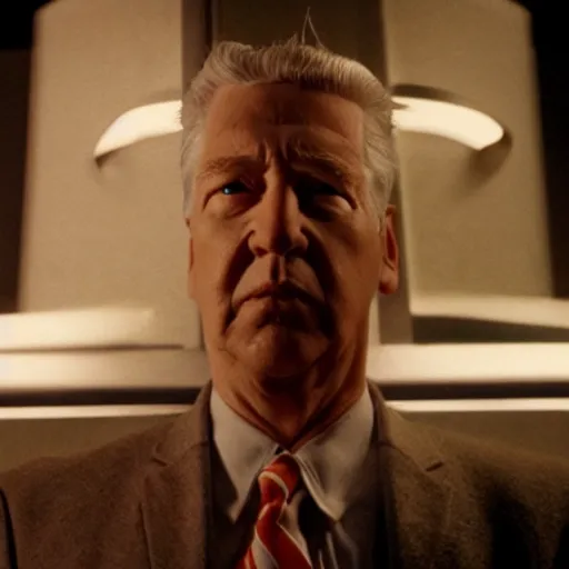 Image similar to movie still of a cyborg, cinematic composition, cinematic light, by david lynch and wes anderson