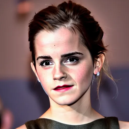 Image similar to Emma Watson as a bene-gesserit, ominous, brooding, dark