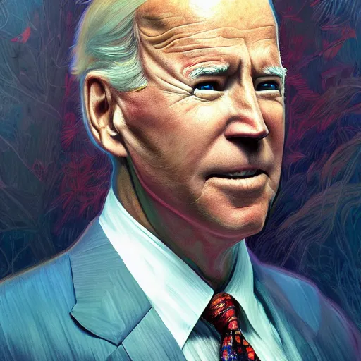 Image similar to ultra realistic illustration of magical joe biden!!!, forest, fantasy, colorful lights, intricate, elegant, highly detailed, digital painting, artstation, concept art, smooth, sharp focus, illustration, art by artgerm and greg rutkowski and alphonse mucha