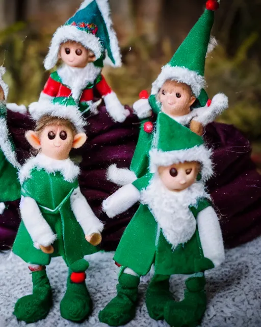 Prompt: high quality presentation photo of cute machine elves, photography 4k, f1.8 anamorphic, bokeh, 4k, Canon, Nikon