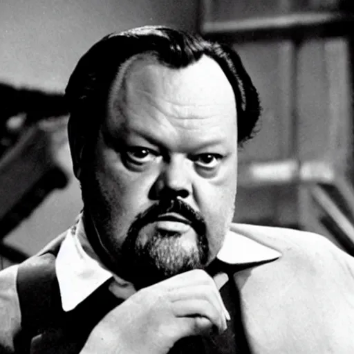 Prompt: orson welles directing a new scifi movie