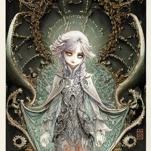 Prompt: girl of intricate and detailed frozen flower, symmetrical, by masamune shirow, painted by jean - baptiste monge