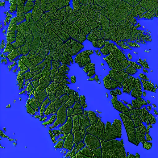 Prompt: sweden maps, 3d, rendering