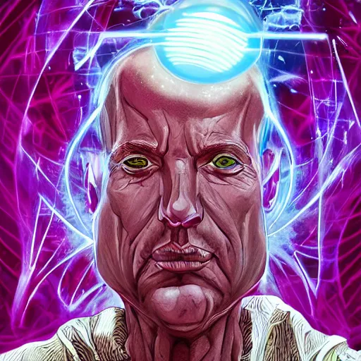 Image similar to a powerful psychic man emitting psychic power, psychic, psychic powers, detailed, highly detailed, hyper detailed, aesthetic!, trending on artstation, artstation, trending on tumblr, by Steve Ditko, fantasy, fantasy aesthetic!,