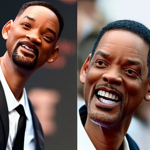 Image similar to will smith and chris rock together. ultra-detailed, 8k, octane render